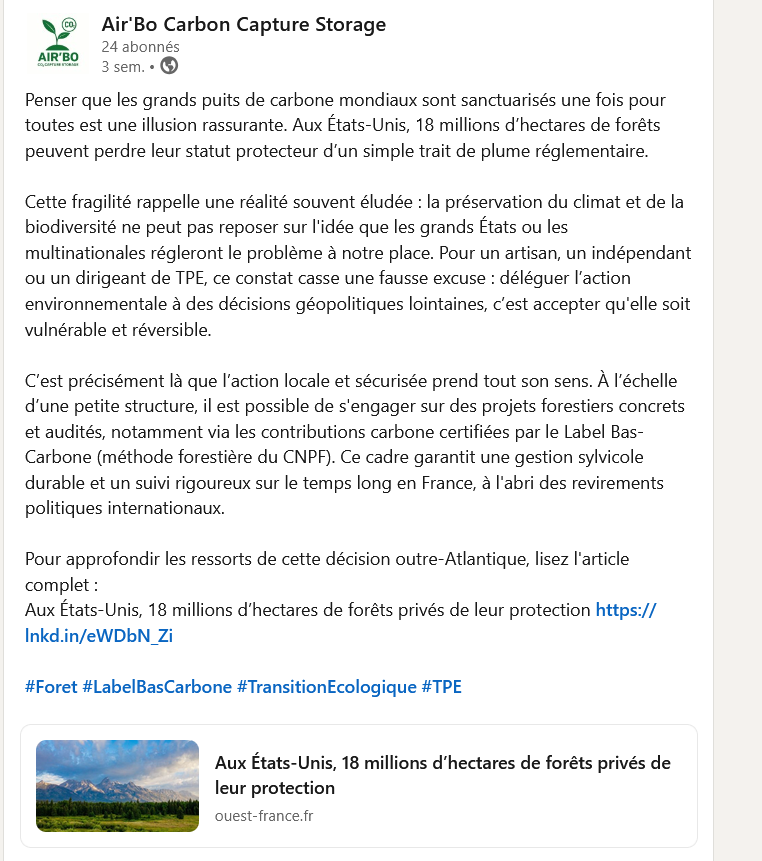 agent IA et actualité forestière à Feurs - Air'Bo